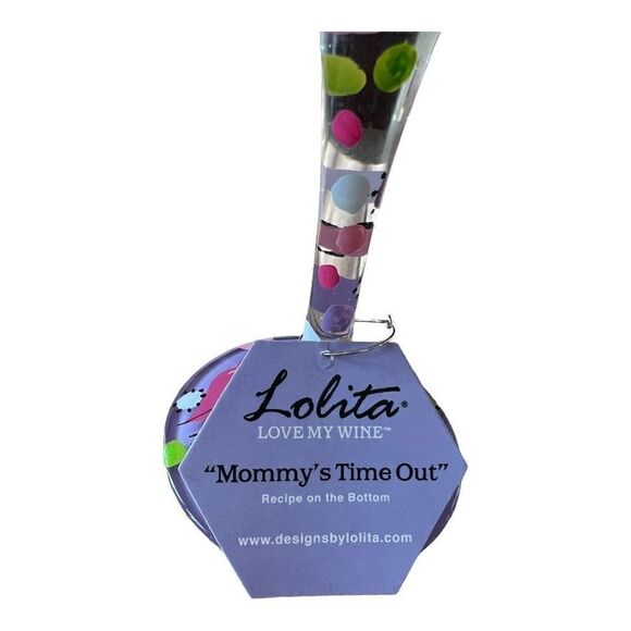 Lolita - Mommy’s‎ Time Out - Hand Painted Wine Glass - Picture 6 of 10